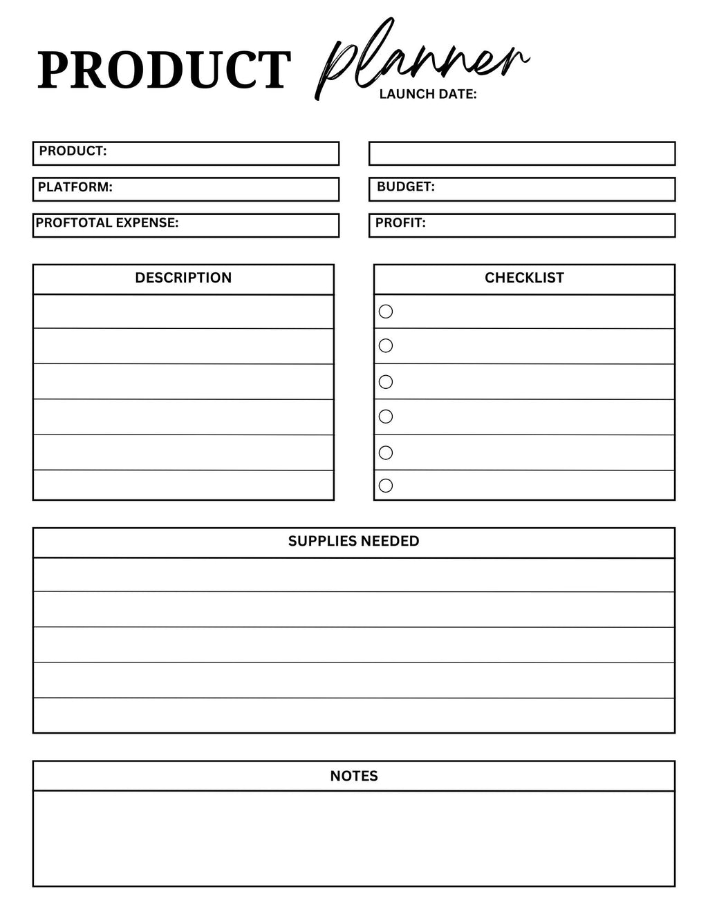 BUSINESS PLANNER