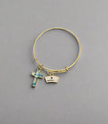 Nurse Hat Blue Cross Bracelet