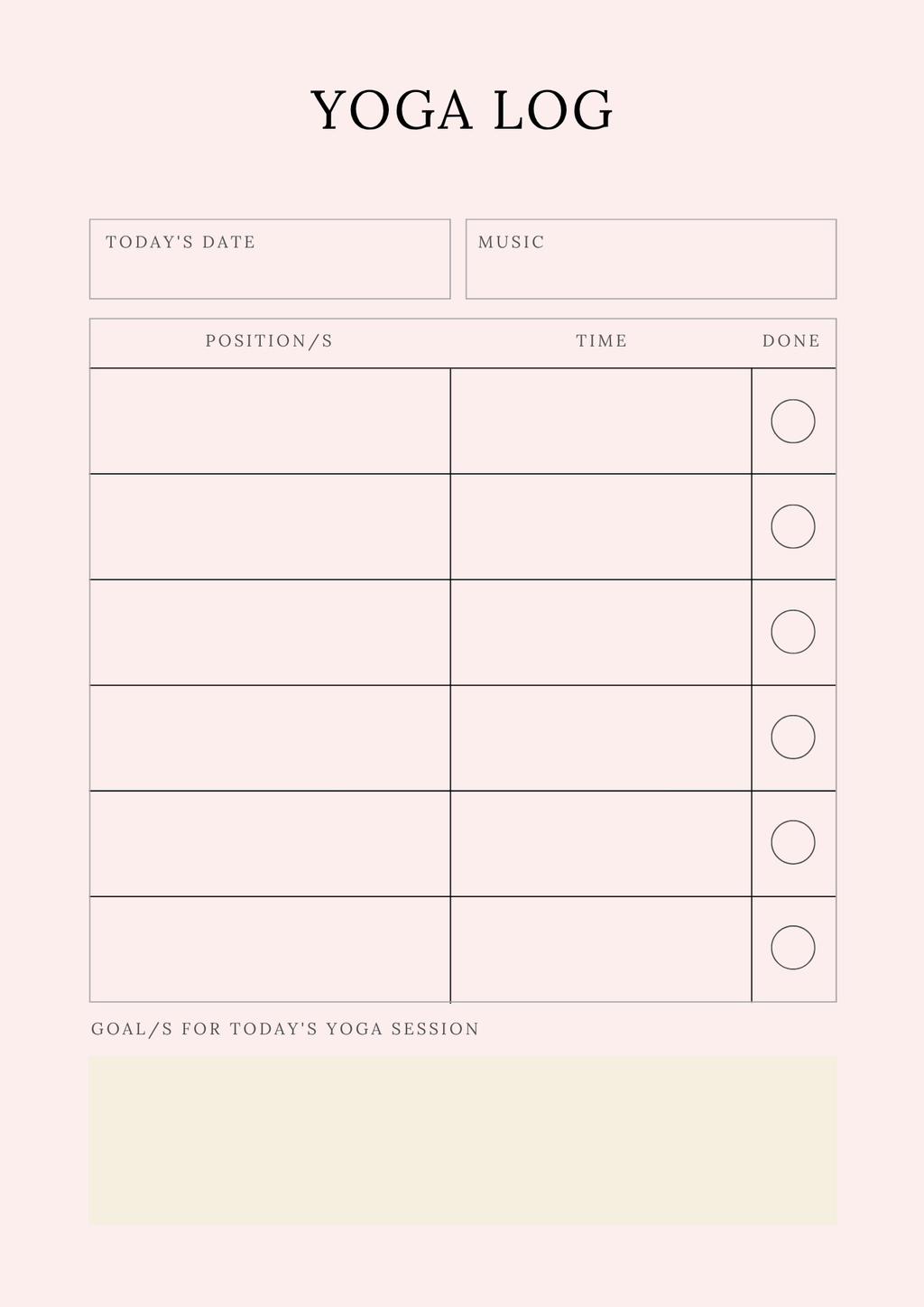 Digital Yoga & Wellness Journal