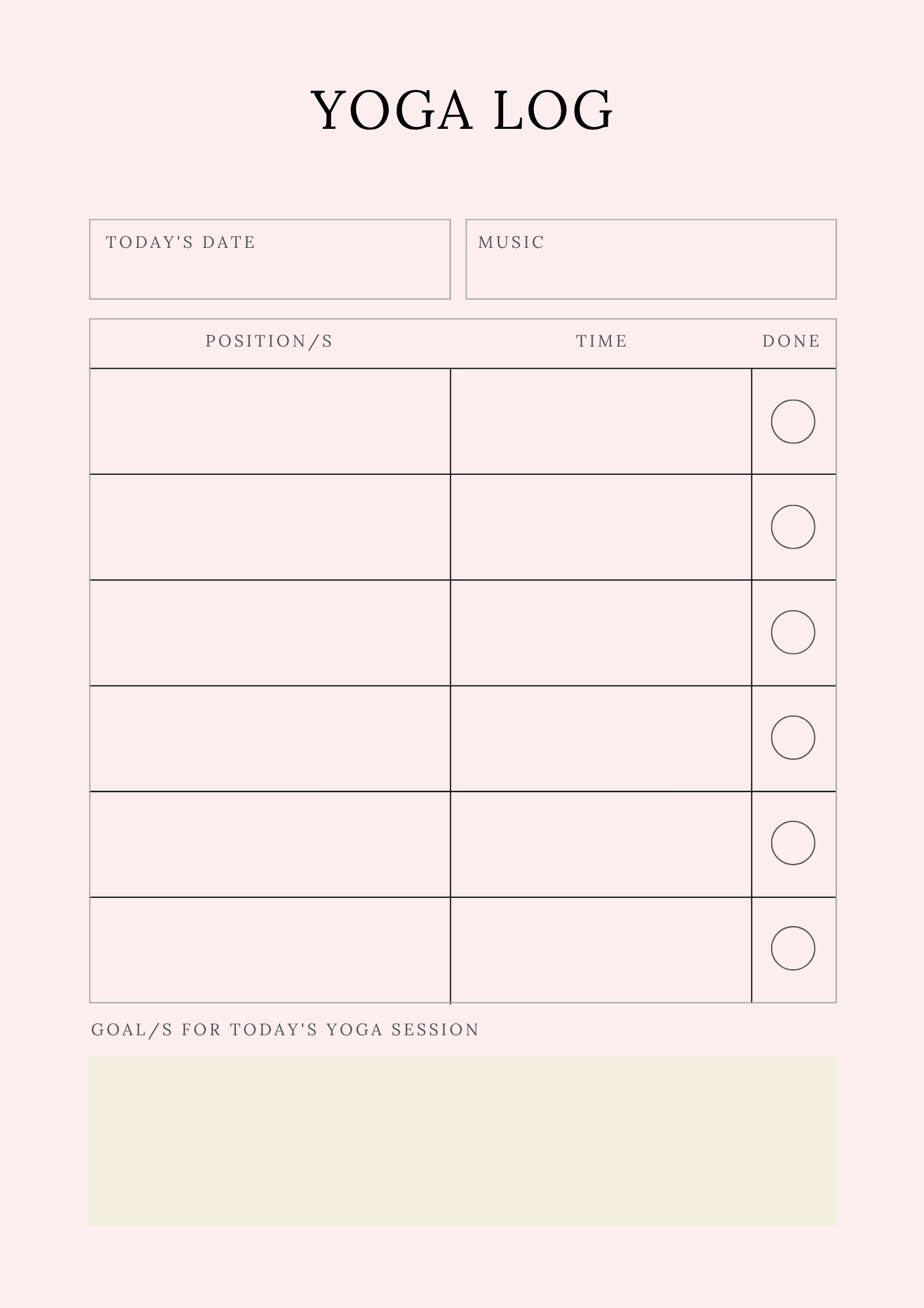 Digital Yoga & Wellness Journal