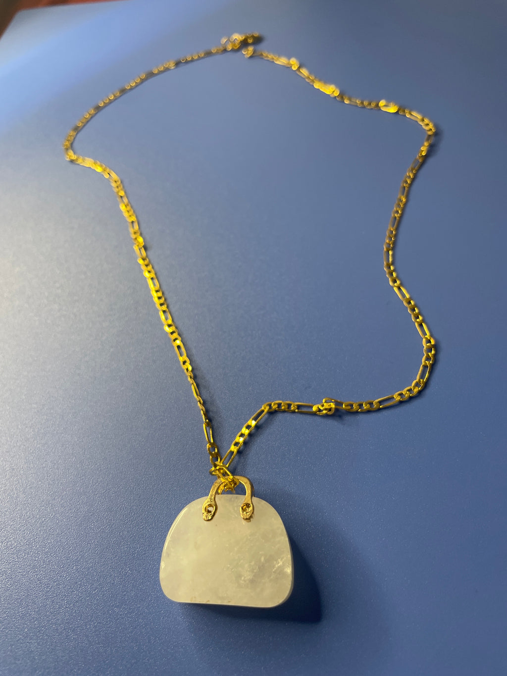 White Stone Quartz Necklace