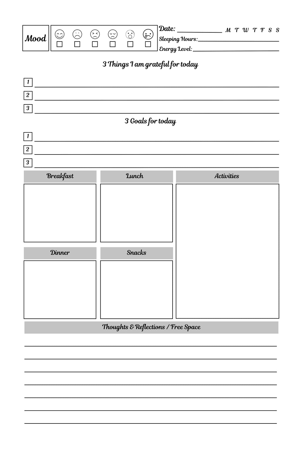 MOOD PLANNER