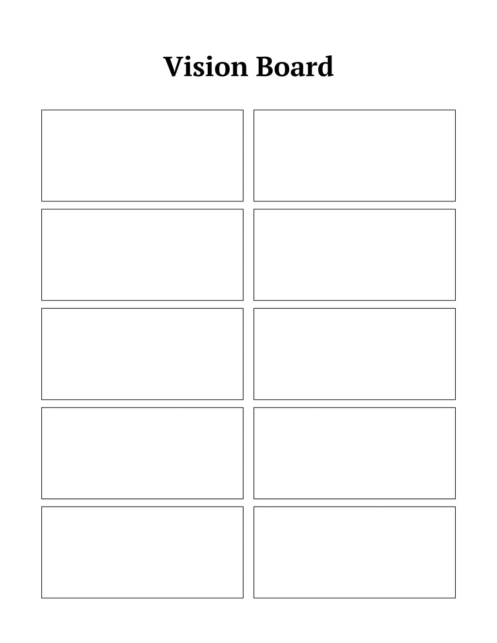 VISION BOARD PLANNER