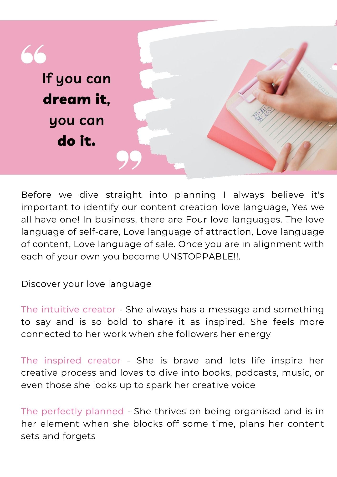 CONTENT PLANNER