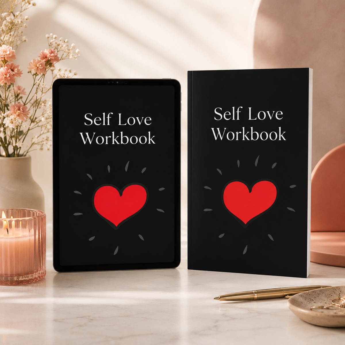 Self-Love Workbook | 40-Page Printable & Digital Self-Care Journal