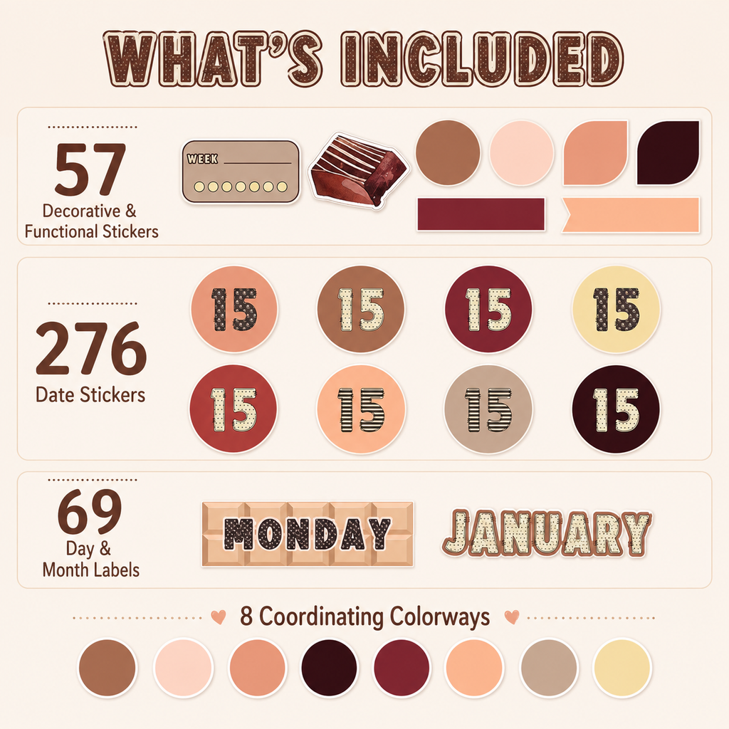 Chocolate Day Stickers