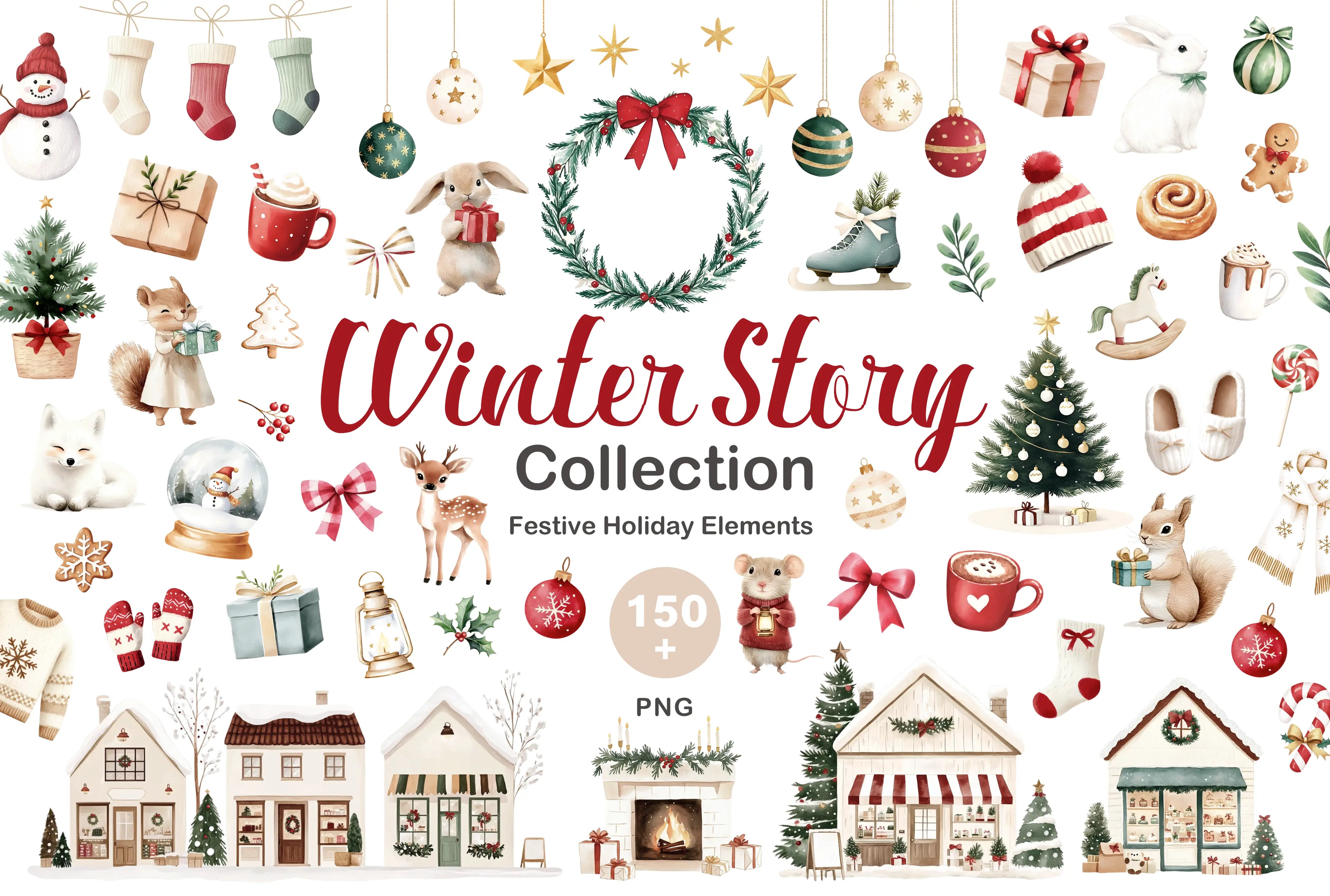 Digital Winter Stickers