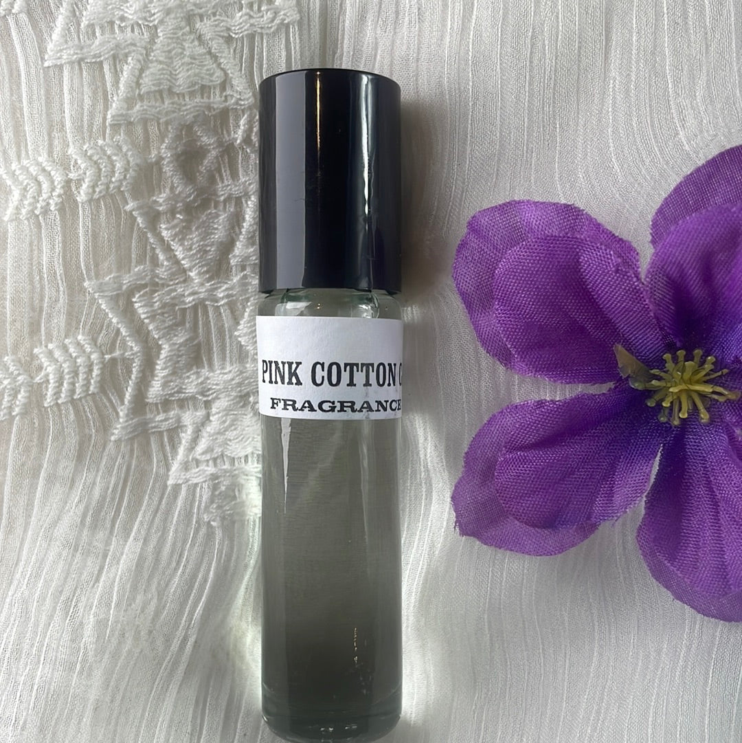 PINK COTTON CANDY SCENTED ROLL- ON FRAGRANCE  100% Natural and Uncut!
