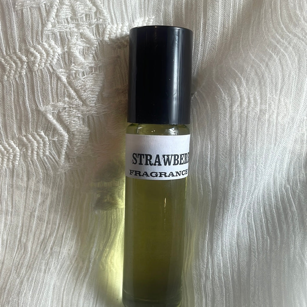 STRAWBERRY SCENTED ROLL- ON FRAGRANCE  100% Natural and Uncut!
