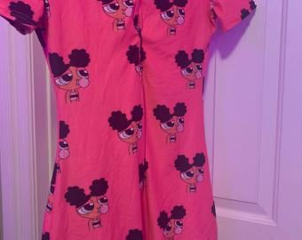 New! Power Puff* Onesie Women’s SleepWear. M, L, XL,2XL