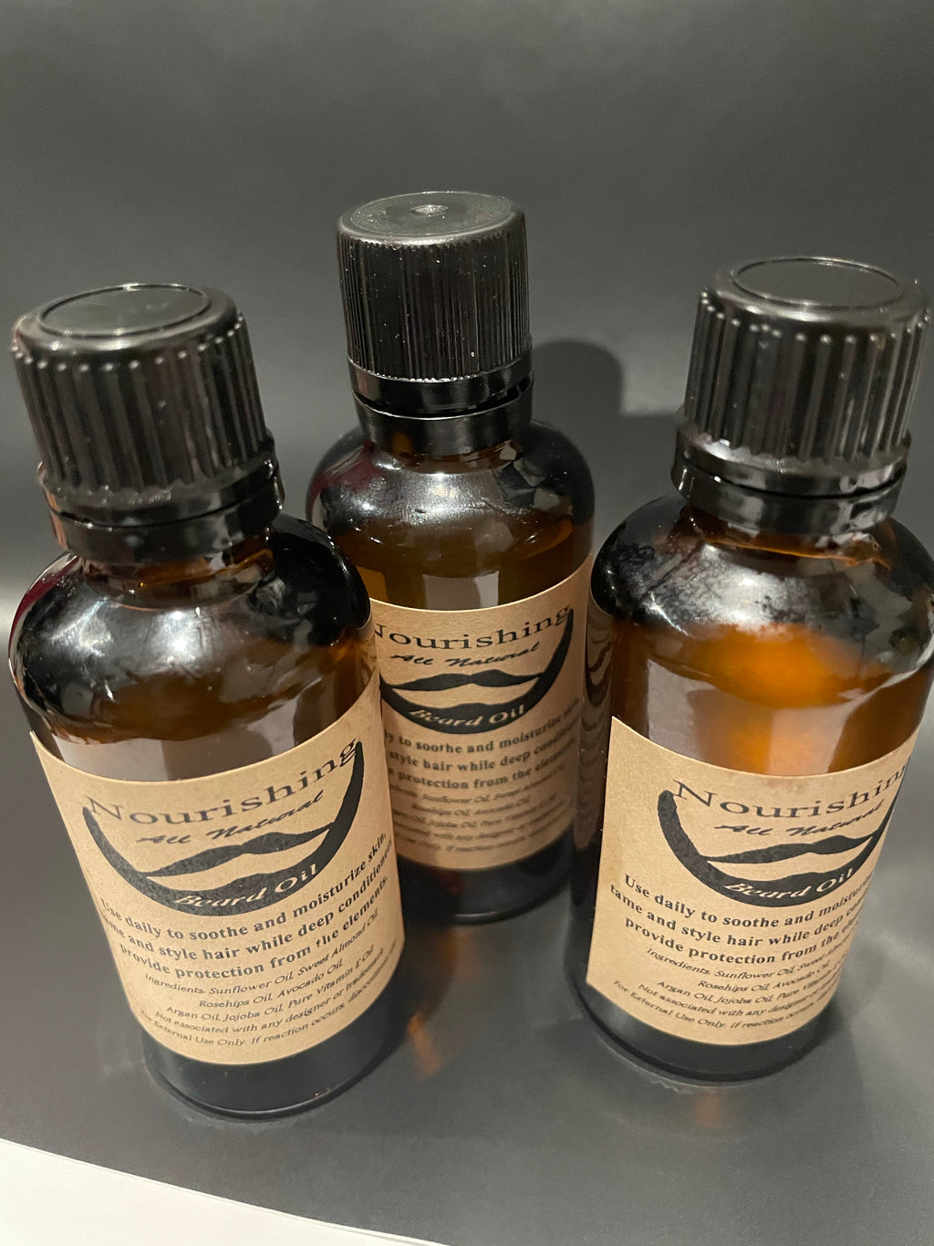 Unscented Natural Masculine Conditioning Beard Oil 1.7ml size